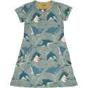 Rochie din bumbac organic, cu mânecă scurtă, Dashing Dolphin