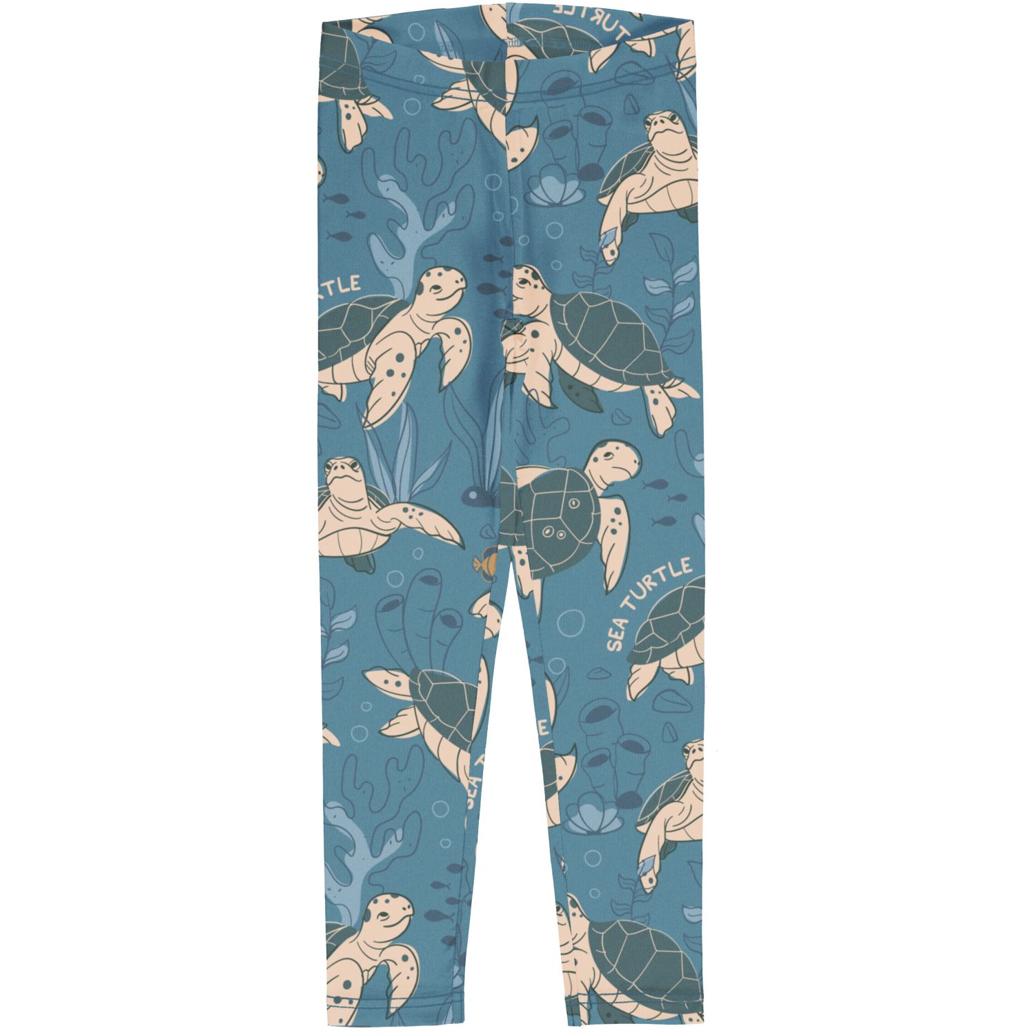 Colanți copii din bumbac organic, cu imprimeu broaște țestoase