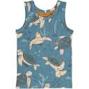 Maiou copii din bumbac organic, cu imprimeu broaște țestoase