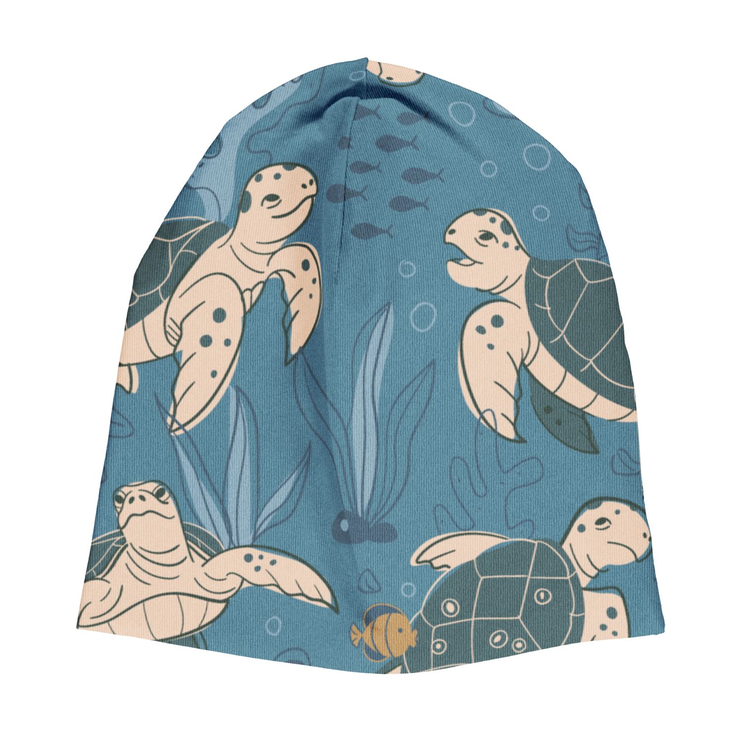 Căciulă copii din bumbac organic, Turtle Tide