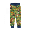 Pantaloni tip jogger copii din bumbac organic, Garden Love