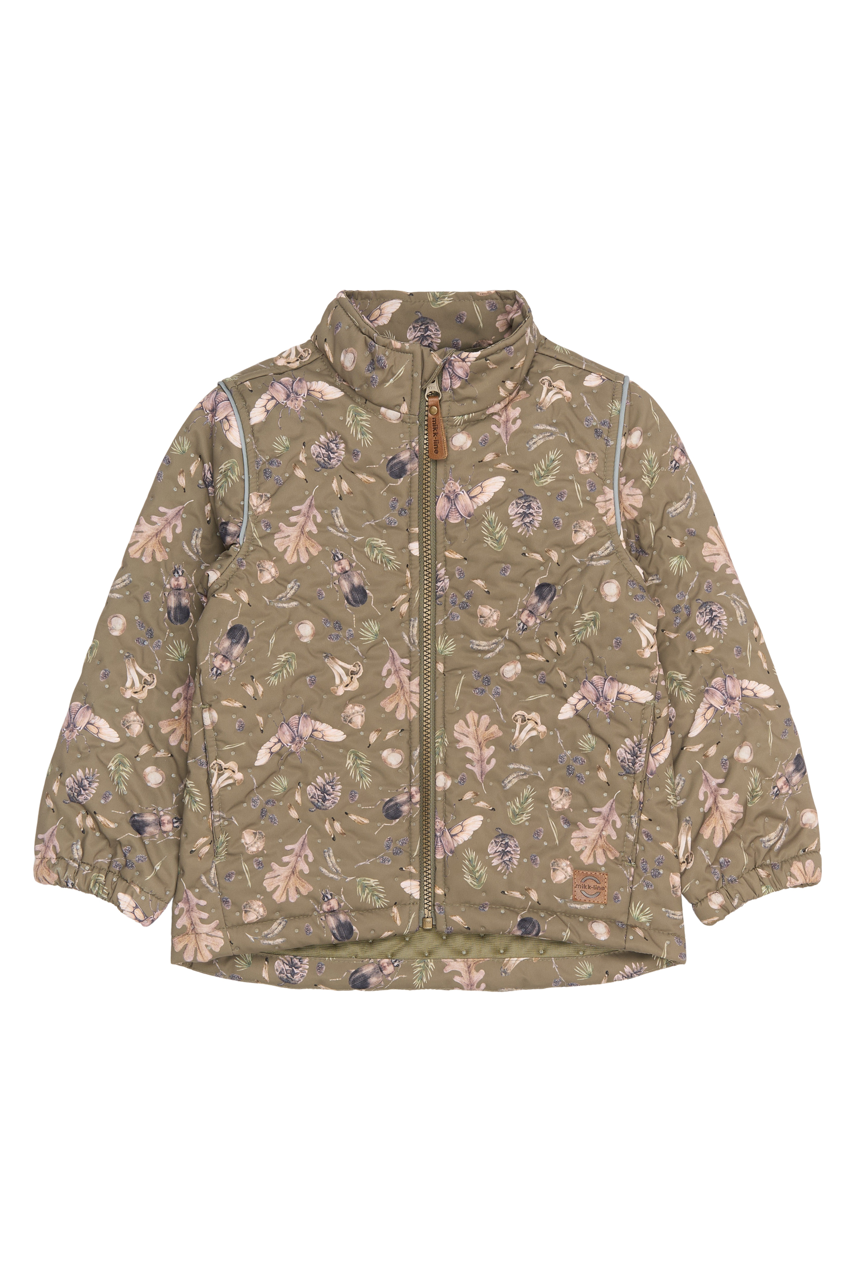 Set termic cu imprimeu frunze și insecte