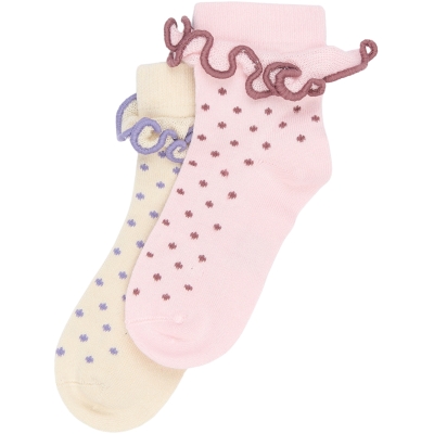 Set 2 perechi șosete scurte din bambus Marra, Rose Quartz