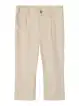 Pantaloni bej băieți din in și vâscoză