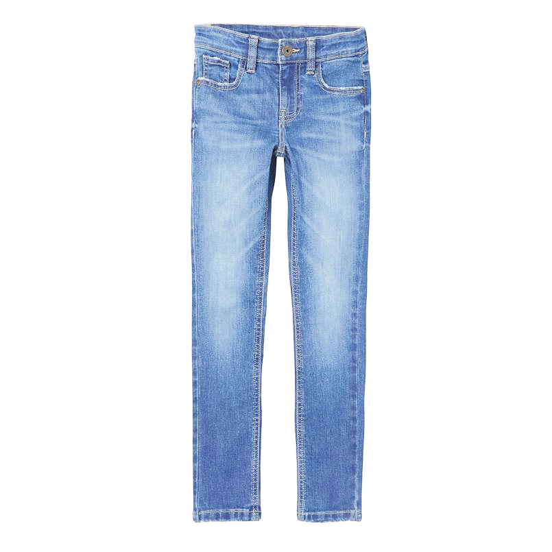 Blugi skinny pentru fete, medium blue denim