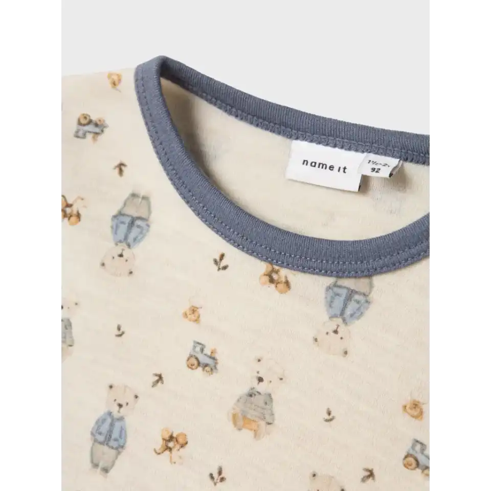 Bluza din lână cu imprimeu ursuleți