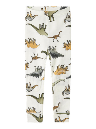 Colanți din lână cu dinozauri