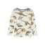 Bluză crem cu dinozauri din lână merinos