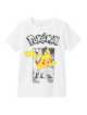 Tricou alb cu imprimeu Pokemon