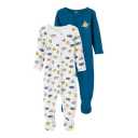 Set 2 salopete de noapte cu imprimeu submarin