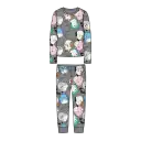 Set pijamale gri cu Squishmallows