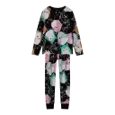 Set pijamale negre cu Squishmallows