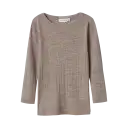 Bluză din lână merinos bej