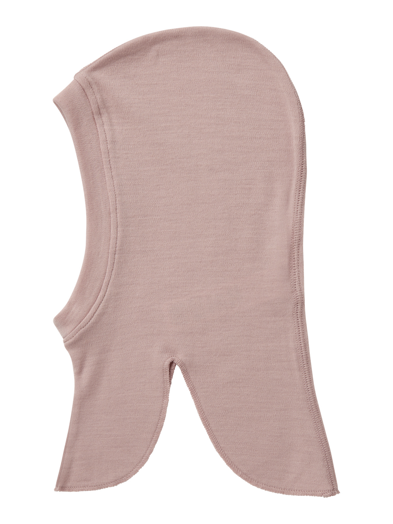 Cagulă din lână merinos, roz pudrat