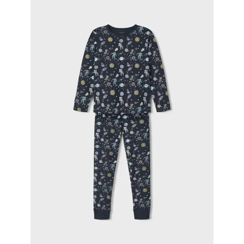 Set pijama cu imprimeu spațial