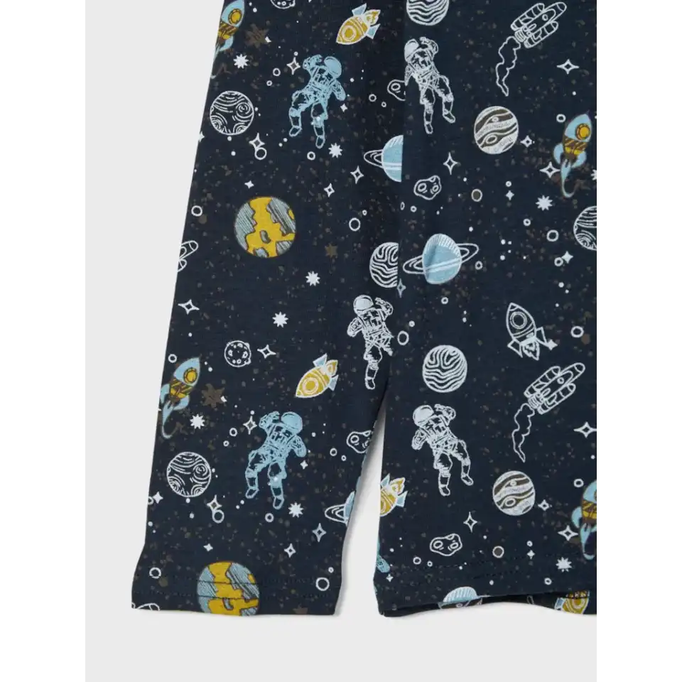 Set pijama cu imprimeu spațial