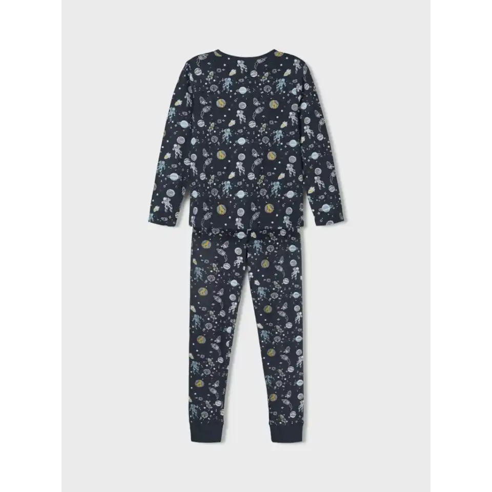 Set pijama cu imprimeu spațial