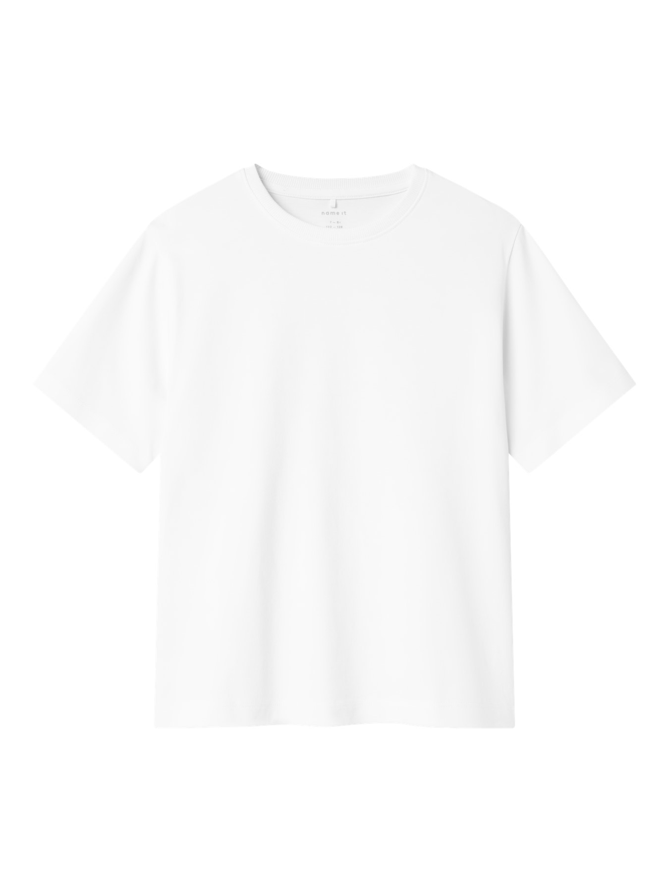 Tricou alb simplu din bumbac organic