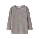 Bluză din lână merinos, bej închis