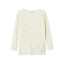 Bluză din lână merinos crem, cu floricele mici