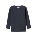 Bluză din lână merinos rib, bleumarin