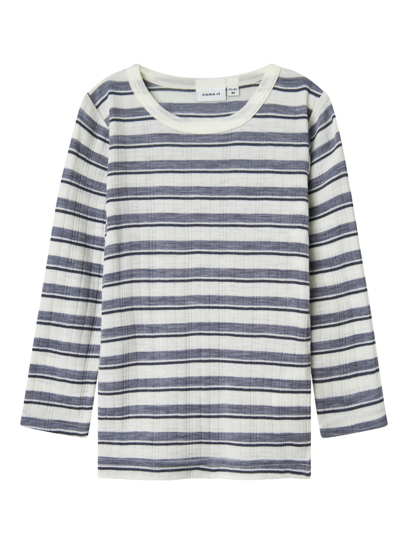 Bluză din lână merinos, cu dungi