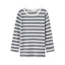 Bluză din lână merinos, cu dungi