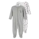 Set de două salopete lungi, imprimeu circ