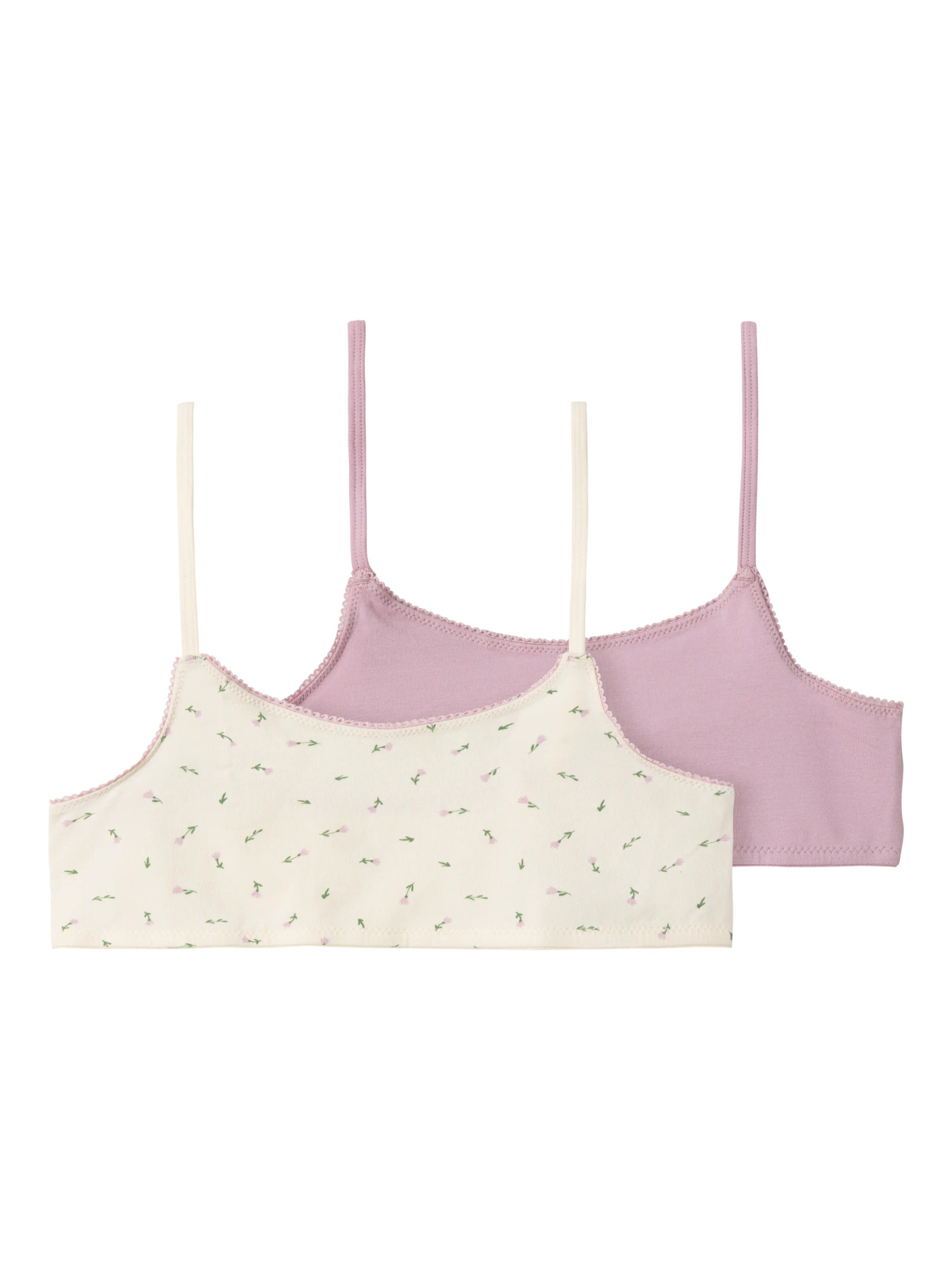 Set 2 bustiere copii, Buttercream floral & lila