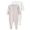 Set de două salopete lungi, imprimeu fluturi și curcubeu