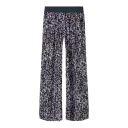 Pantaloni largi roz zmeură