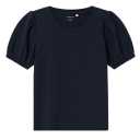 Tricou fete bleumarin cu maneci bufante