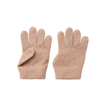 Mănuși tricotate roz pal