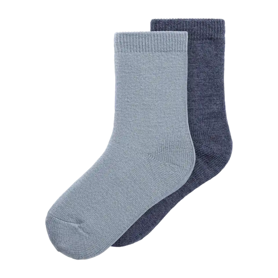 Șosete din lână albastre și bleu pentru copii