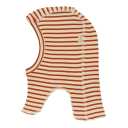 Cagulă ruginiu/ crem din bumbac și modal