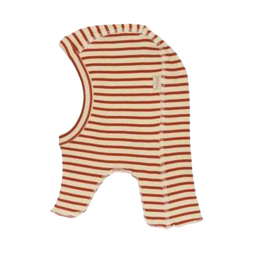 Cagulă ruginiu/ crem din bumbac și modal