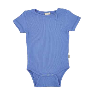 Body albastru din modal și bumbac