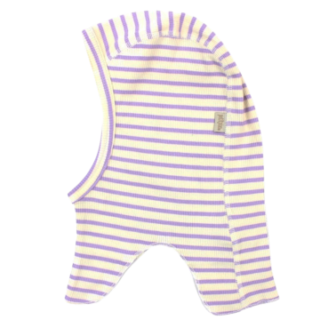 Cagulă lavandă/ crem din bumbac și modal