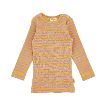 Bluză lavandă/ galben din bumbac organic și modal