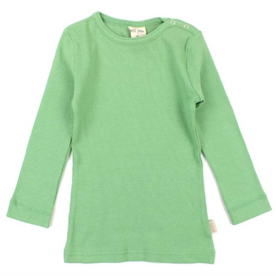 Bluză verde din bumbac organic și modal