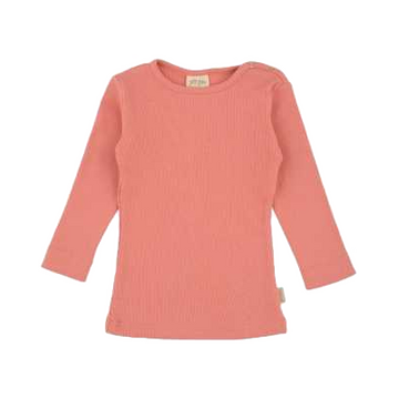 Bluză dark peach din bumbac organic și modal