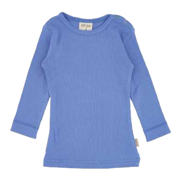 Bluză albastră din bumbac organic și modal