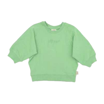 Bluză groasă verde din bumbac organic
