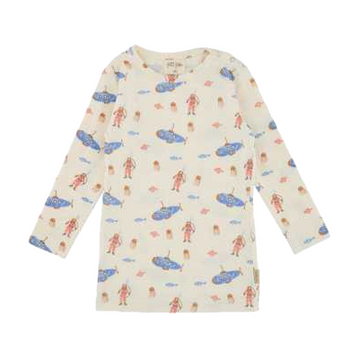 Bluză cu imprimeu acvatic