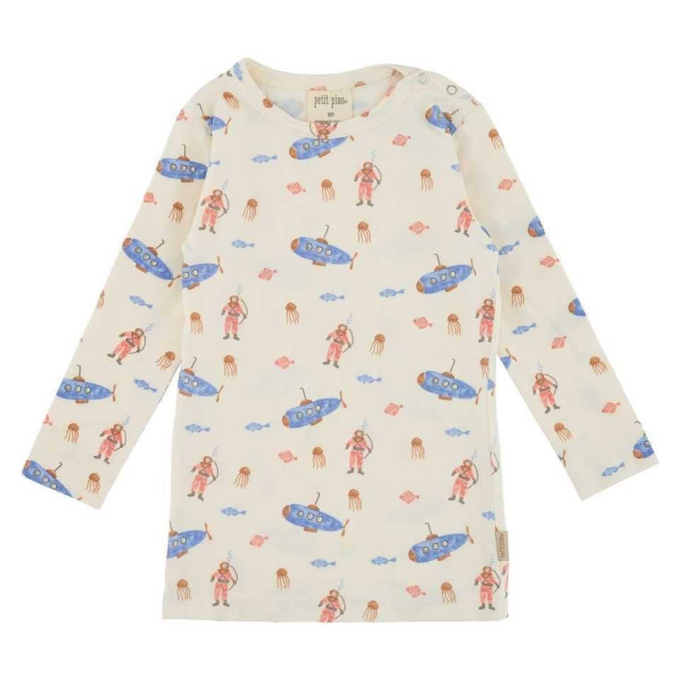 Bluză cu imprimeu acvatic