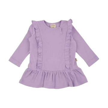 Rochiță lavandă cu volănașe