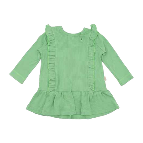 Rochiță verde cu volănașe