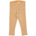 Colanți din bumbac și modal lavandă/ galben