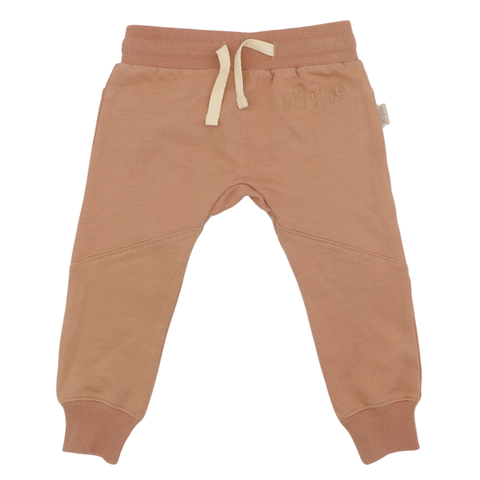 Pantaloni groși camel din bumbac organic