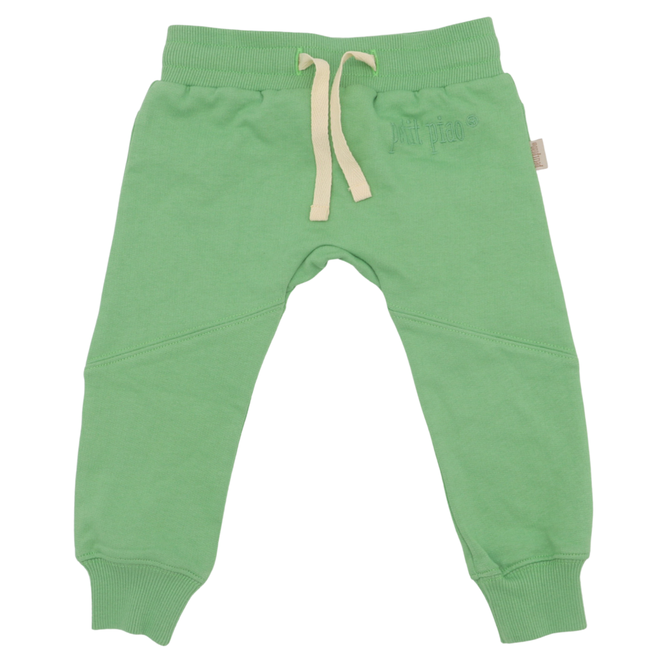 Pantaloni groși verzi din bumbac organic